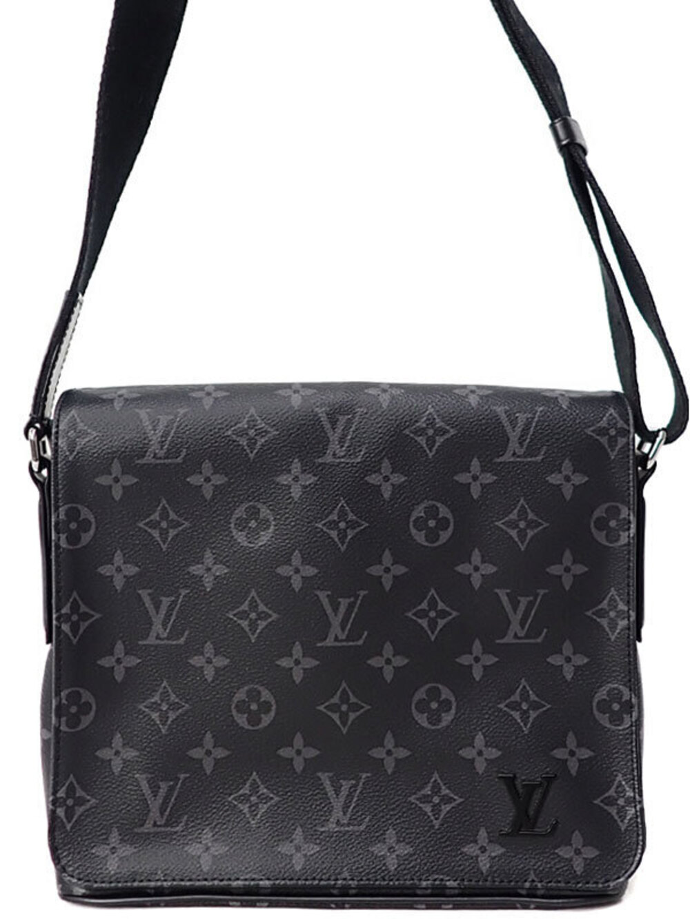 Louis Vuitton Monogram Eclipse Black District NM Shoulder Bag